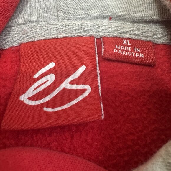 Es Skateboarding Hoodie XL Sweatshirt Script Logo Pullover Y2K Vintage 56” - Picture 8 of 13